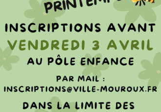 ACCUEILS DE LOISIRS – INSCRIPTIONS