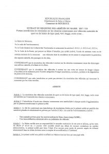Arrêté Quad