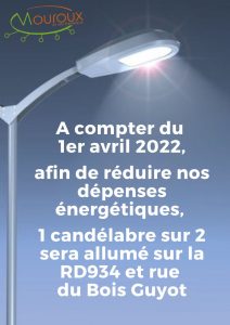 Candélabre éteint