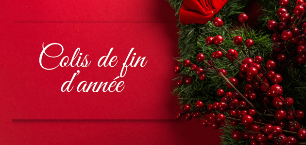 Carte colis de fin d'année