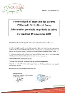 Grève animateurs Picot Bled Gouzy