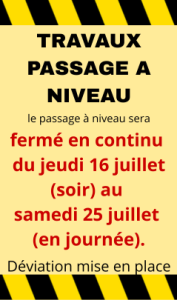 Passage à niveau fermé