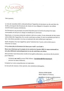 Repas non défacturés suite covid